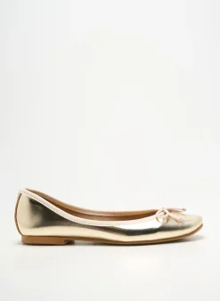 Ballerines Bella Storia Or Talon Plat Jusqu'à 3cm