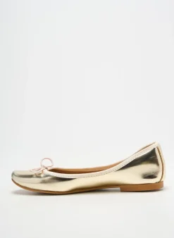 Ballerines Bella Storia Or Talon Plat Jusqu'à 3cm