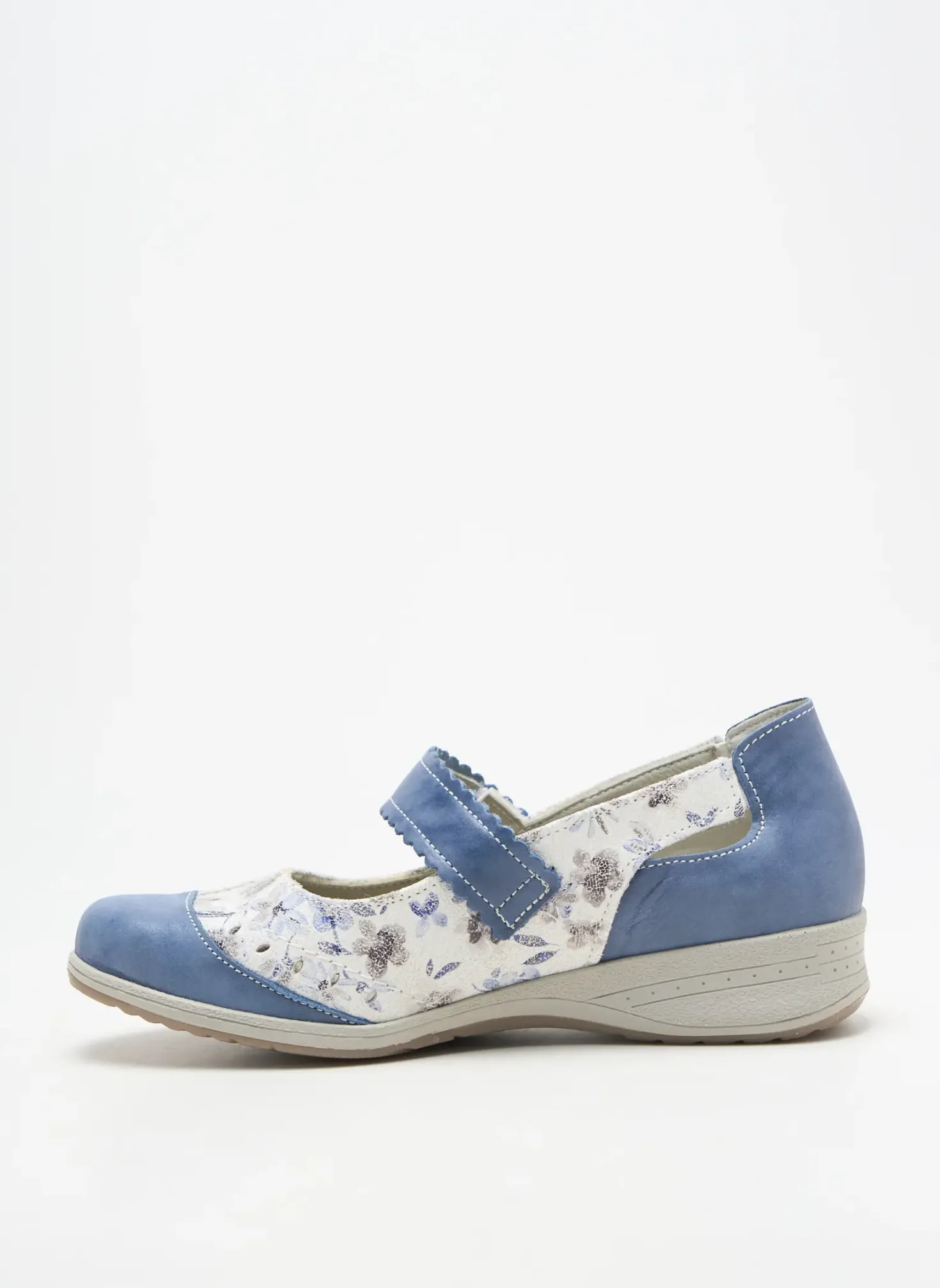 Ballerines Boissy Bleu Talon Plat Jusqu'à 3cm