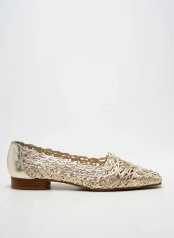 Ballerines Dansi Or Talon Plat Jusqu'à 3cm