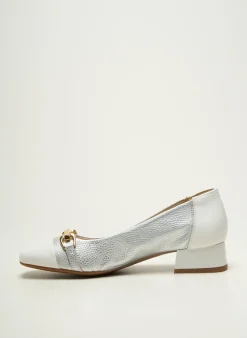 Ballerines Dorking Argent Talon Plat Jusqu'à 3cm