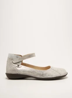 Ballerines Dorking Argent Talon Plat Jusqu'à 3cm