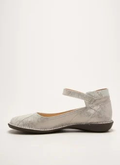 Ballerines Dorking Argent Talon Plat Jusqu'à 3cm