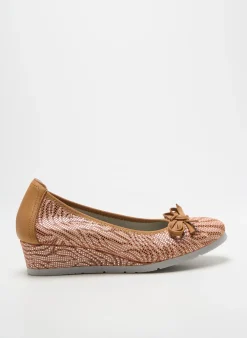 Ballerines Dorking Marron Talon De 4 À 6cm