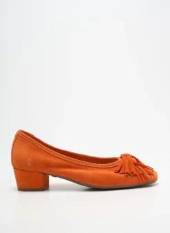 Ballerines Dorking Orange Talon Plat Jusqu'à 3cm
