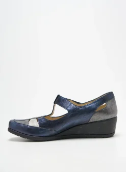 Ballerines Geo-reino Bleu Talon De 4 À 6cm