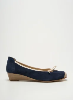 Ballerines Hirica Bleu Talon Plat Jusqu'à 3cm