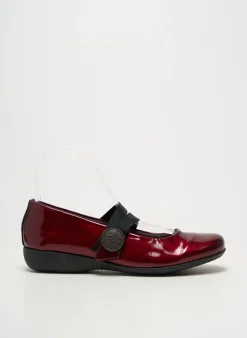 Ballerines Hirica Rouge Talon Plat Jusqu'à 3cm