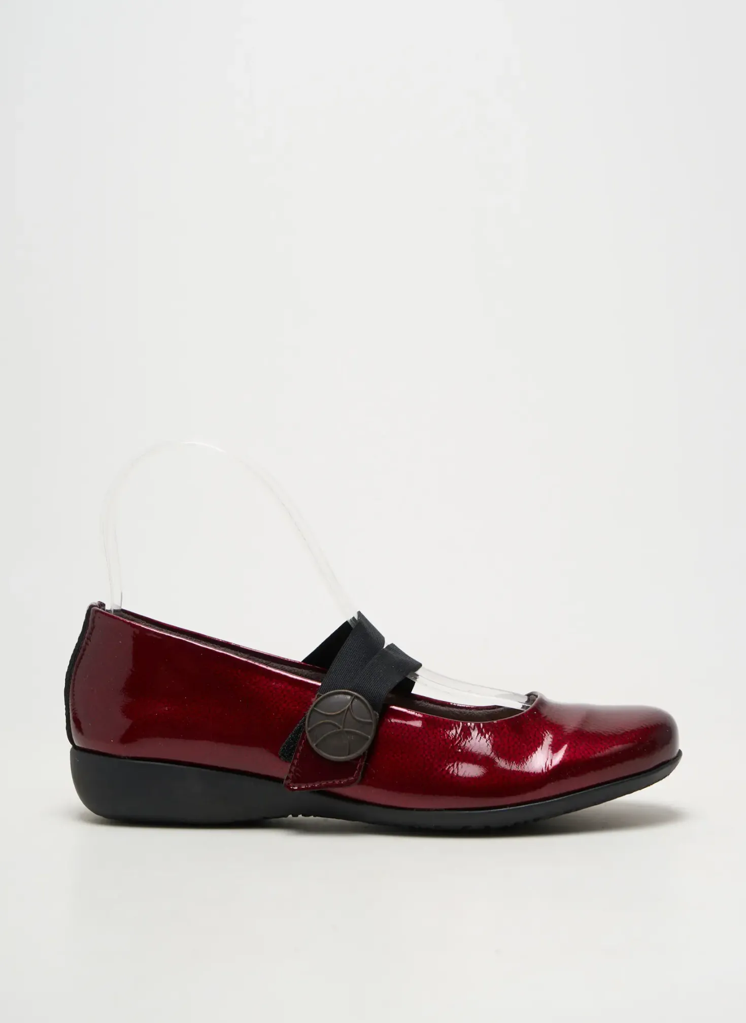 Ballerines Hirica Rouge Talon Plat Jusqu'à 3cm