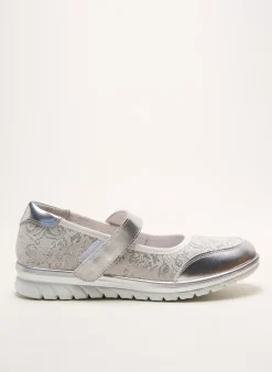 Ballerines Inea Argent Talon Plat Jusqu'à 3cm
