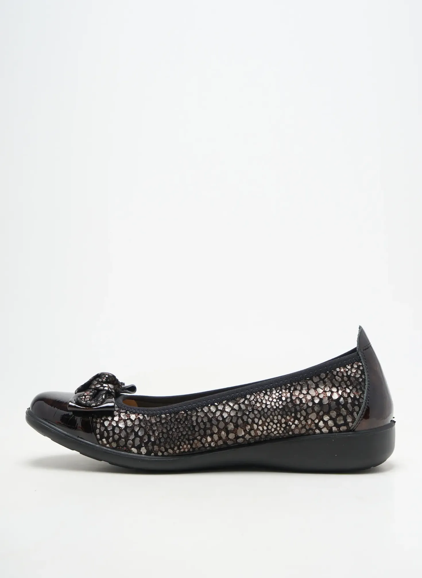 Ballerines Infini Noir Talon Plat Jusqu'à 3cm
