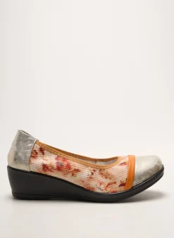 Ballerines Infini Orange Talon De 4 À 6cm