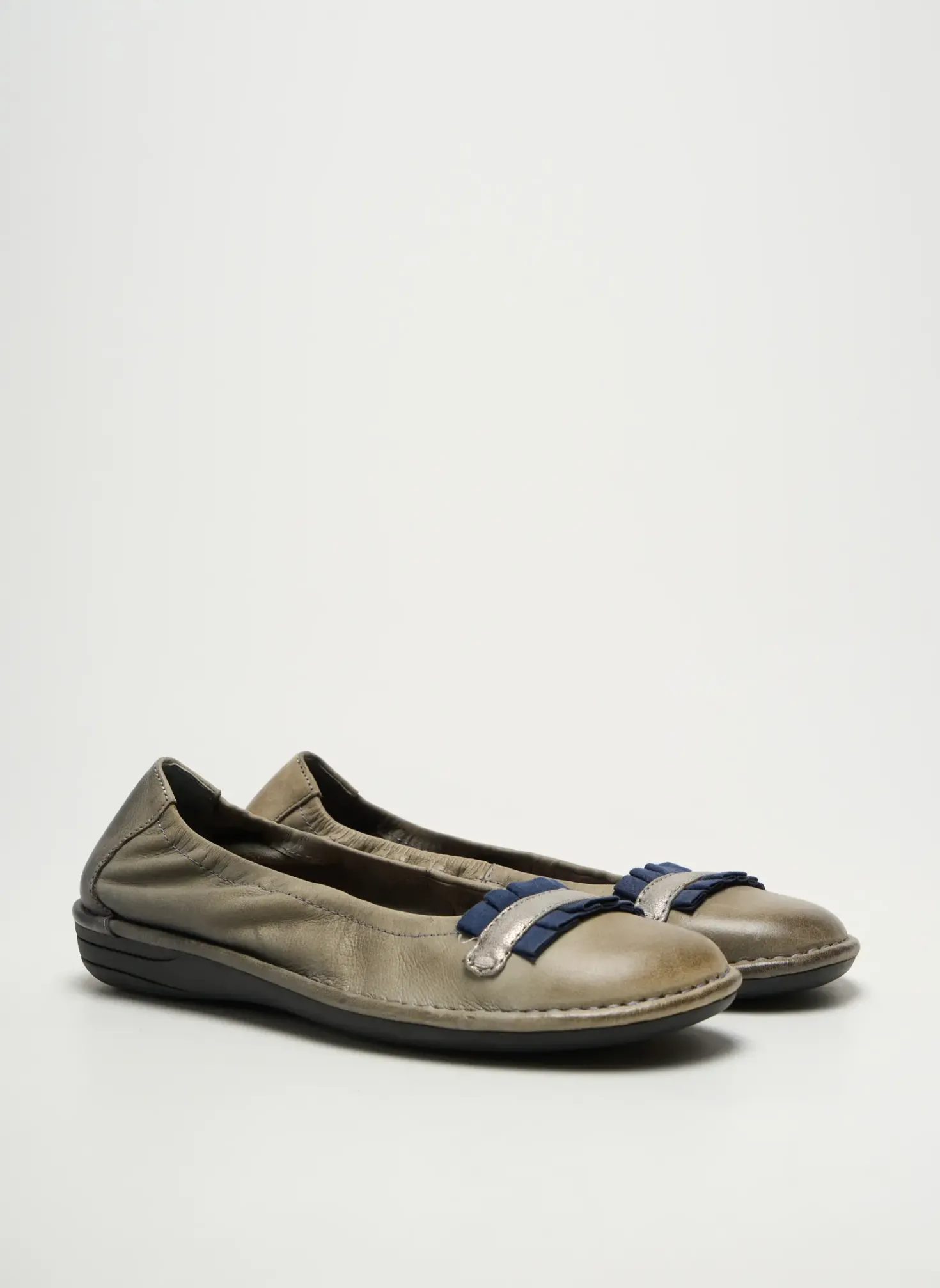 Ballerines Jana Gris Talon Plat Jusqu'à 3cm