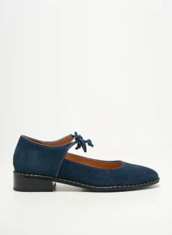 Ballerines Mam'zelle Bleu Talon Plat Jusqu'à 3cm