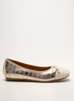 Ballerines Mam'zelle Or Talon Plat Jusqu'à 3cm