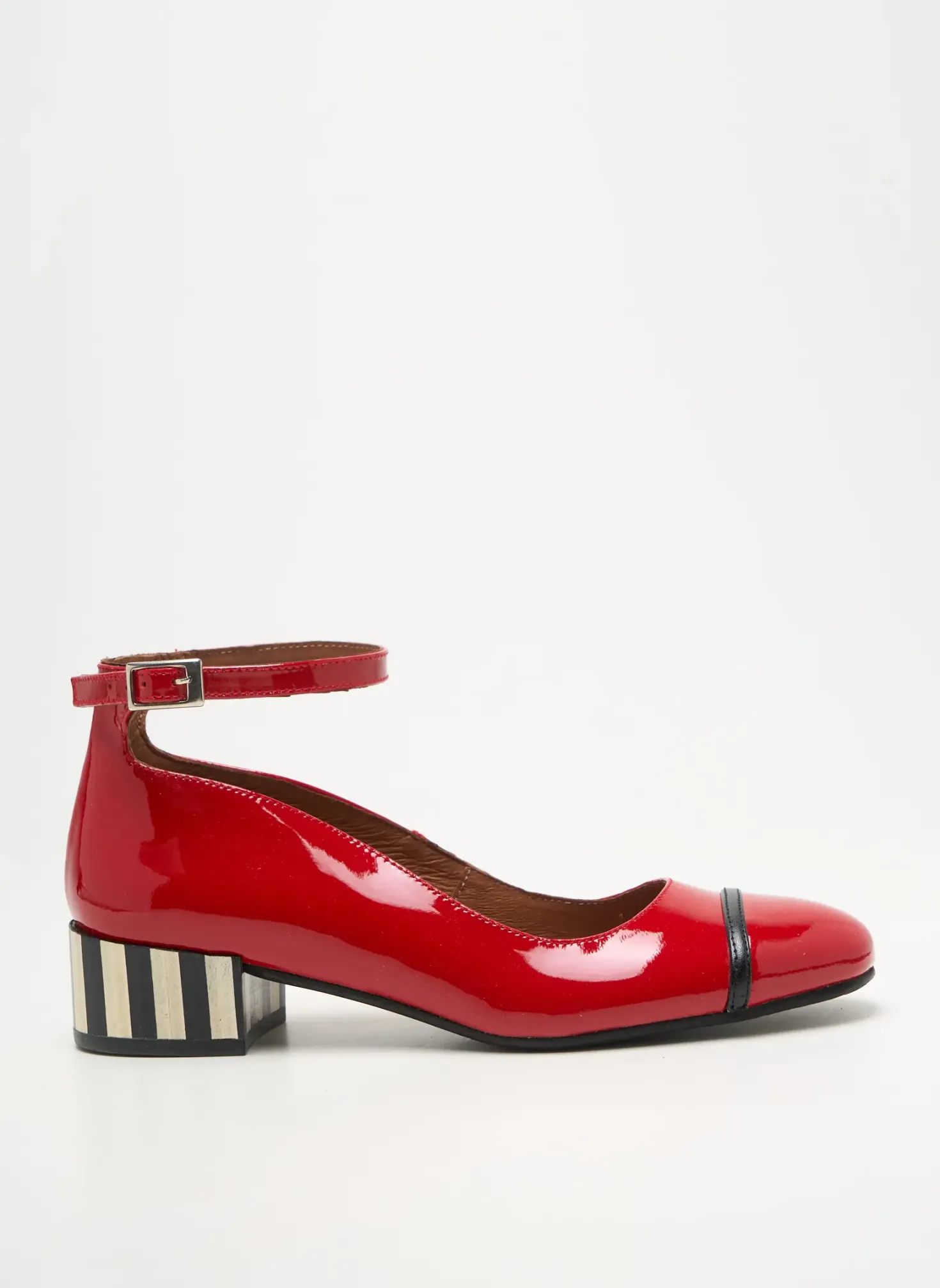 Ballerines Nemonic Rouge Talon Plat Jusqu'à 3cm