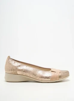 Ballerines Pedi Girl Beige Talon Plat Jusqu'à 3cm