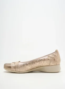 Ballerines Pedi Girl Beige Talon Plat Jusqu'à 3cm