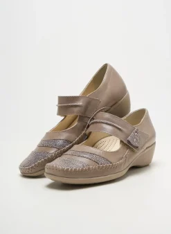 Ballerines Pedi Girl Beige Talon De 4 À 6cm