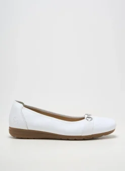 Ballerines Rieker Blanc Talon Plat Jusqu'à 3cm