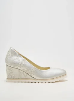 Ballerines Softwaves Argent Talon De 4 À 6cm