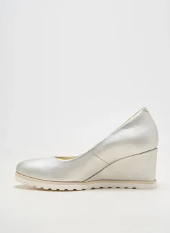 Ballerines Softwaves Argent Talon De 4 À 6cm