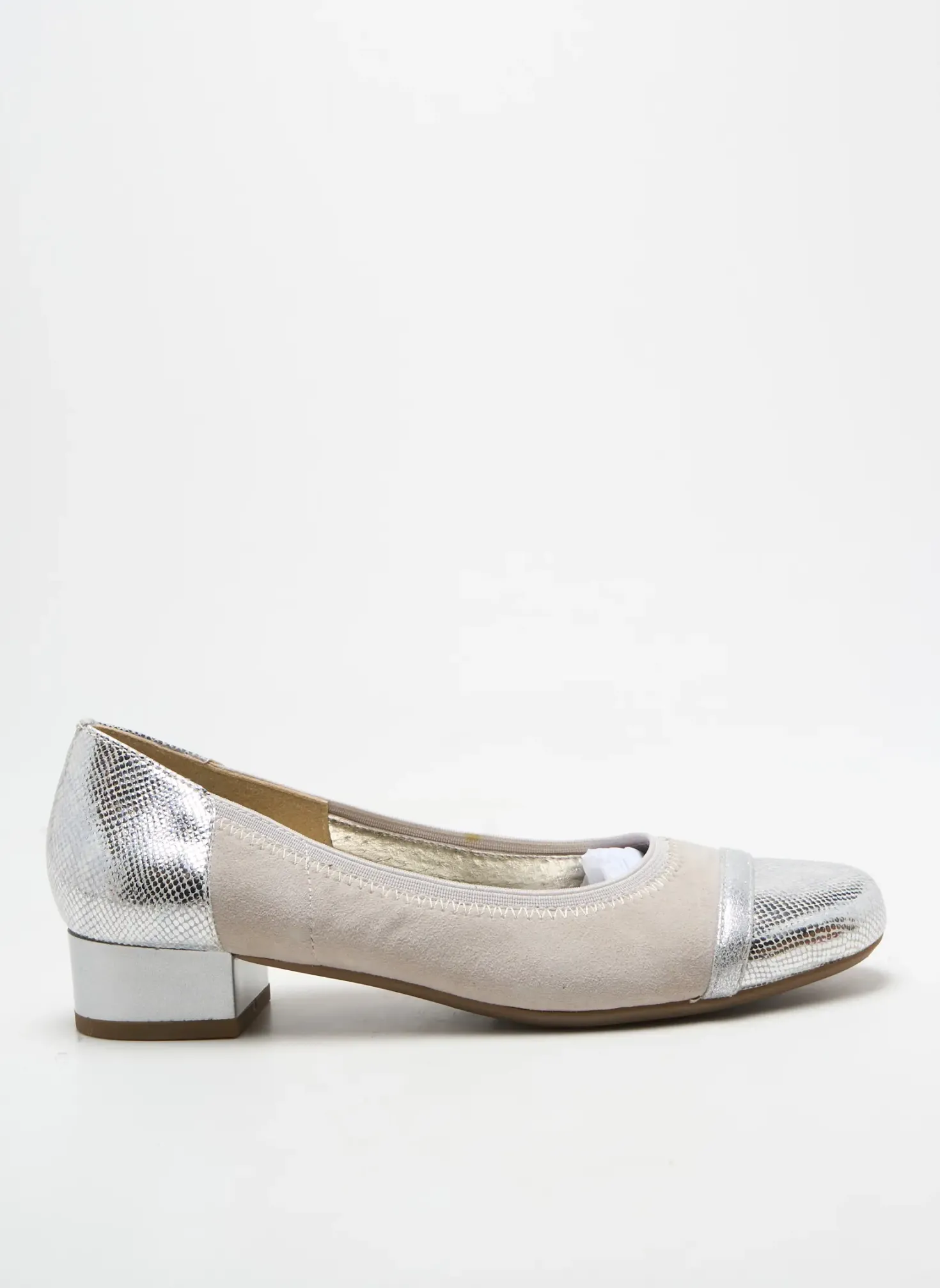 Ballerines Sweet Argent Talon Plat Jusqu'à 3cm