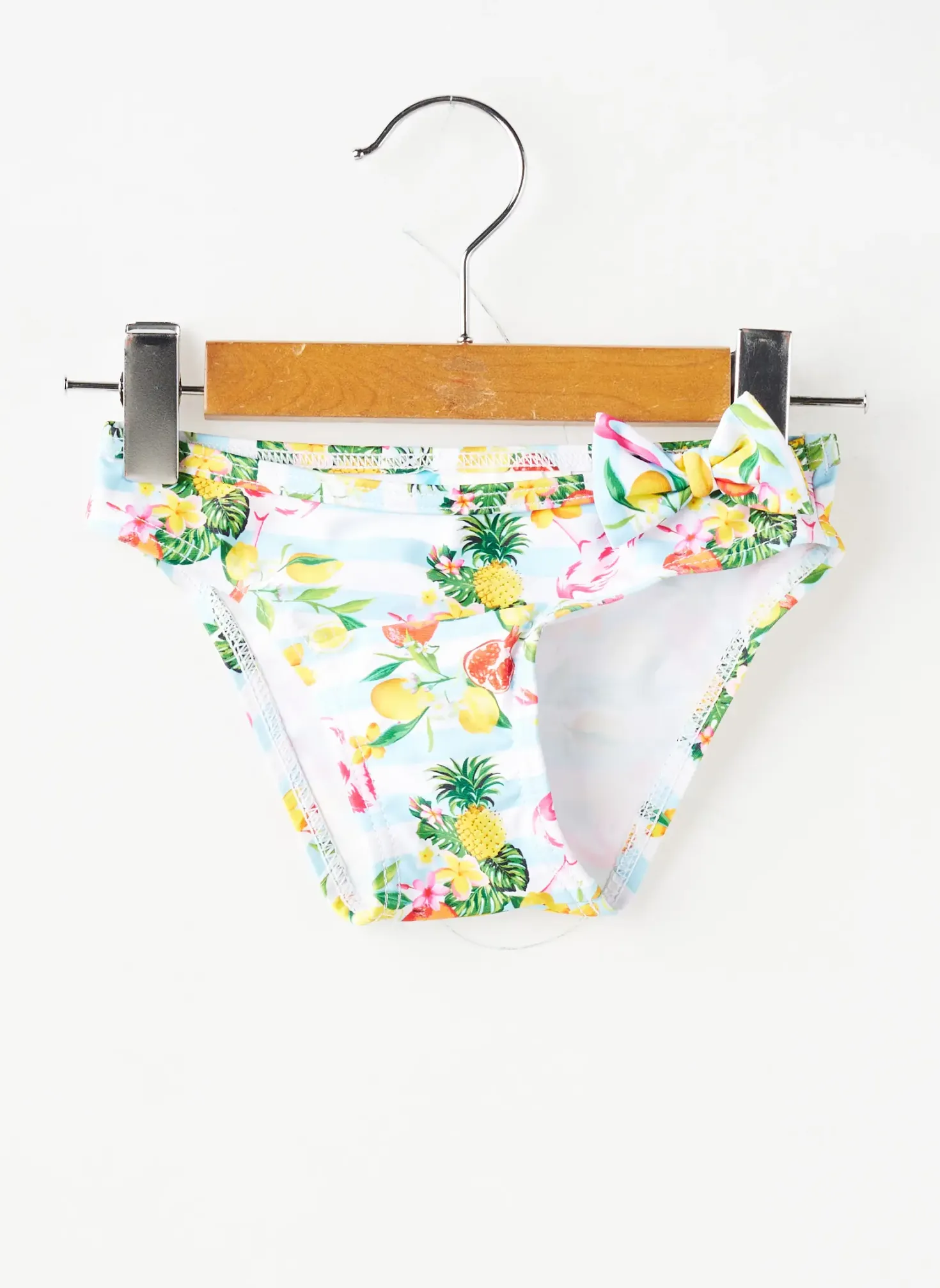 Bas De Maillot De Bain Lagon Bleu Blanc