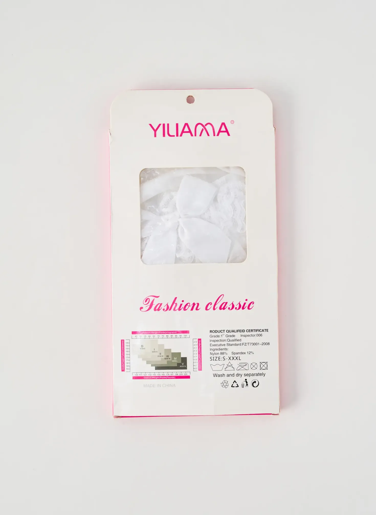 Bas Fashion Classic Blanc