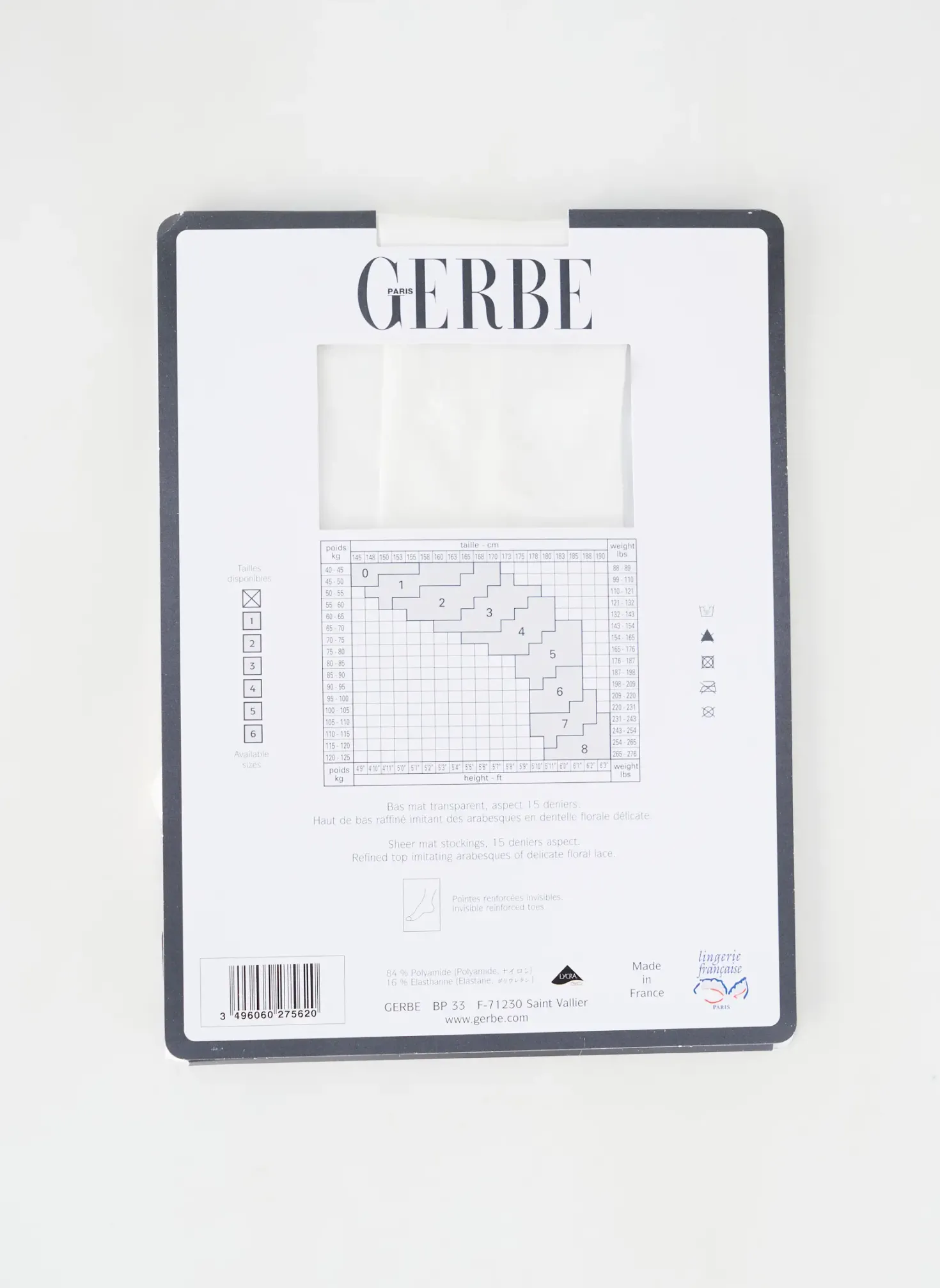 Bas Gerbe Blanc