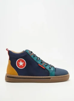 Baskets Acebos Bleu Bout Rond