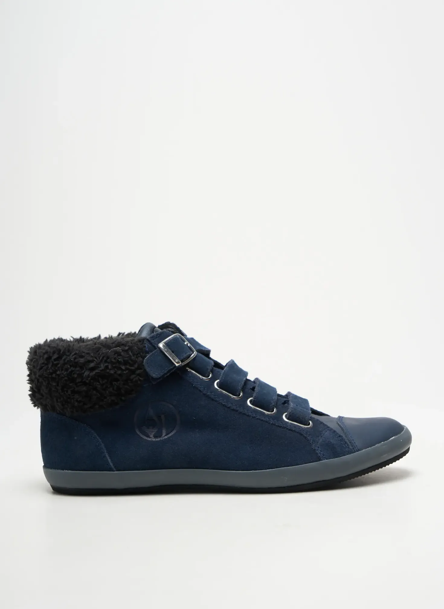 Baskets Armani Bleu Talon Plat Jusqu'à 3cm