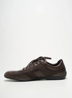 Baskets Armani Marron Bout Rond