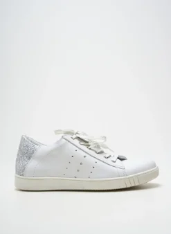 Baskets Bellamy Argent Talon Plat Jusqu'à 3cm