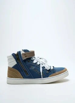 Baskets Bullboxer Bleu Bout Rond