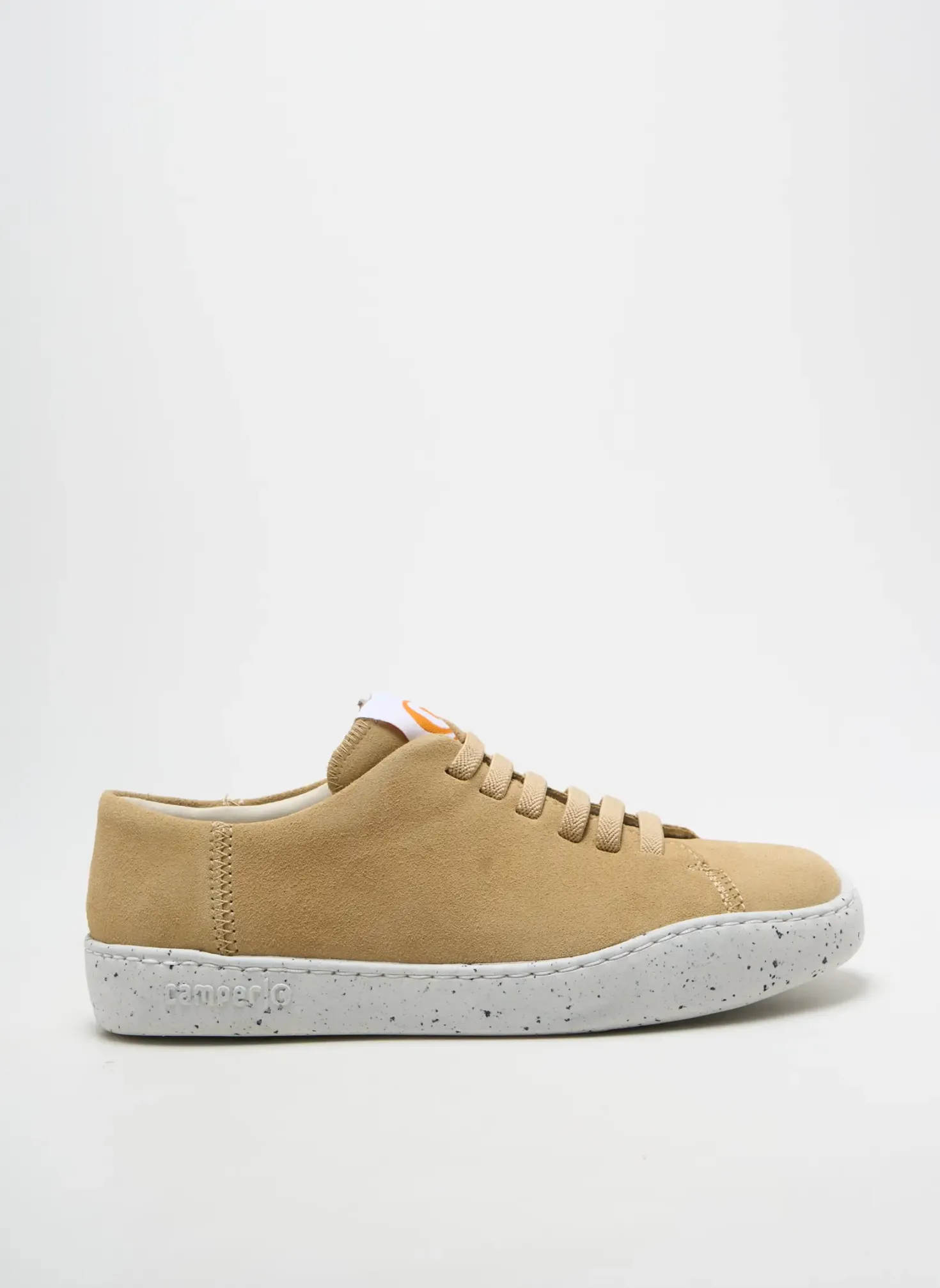 Baskets Camper Beige Talon Plat Jusqu'à 3cm