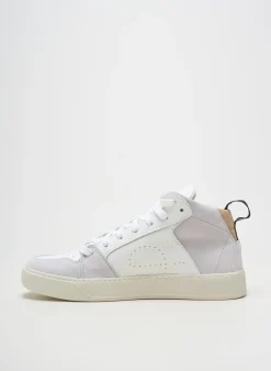 Baskets Ector Blanc Talon Plat Jusqu'à 3cm