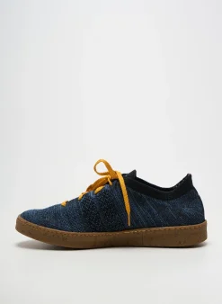 Baskets Ector Bleu Bout Rond