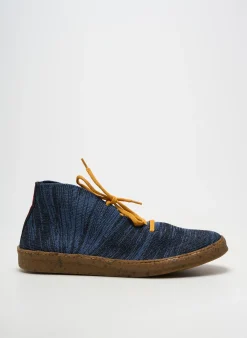 Baskets Ector Bleu Bout Rond
