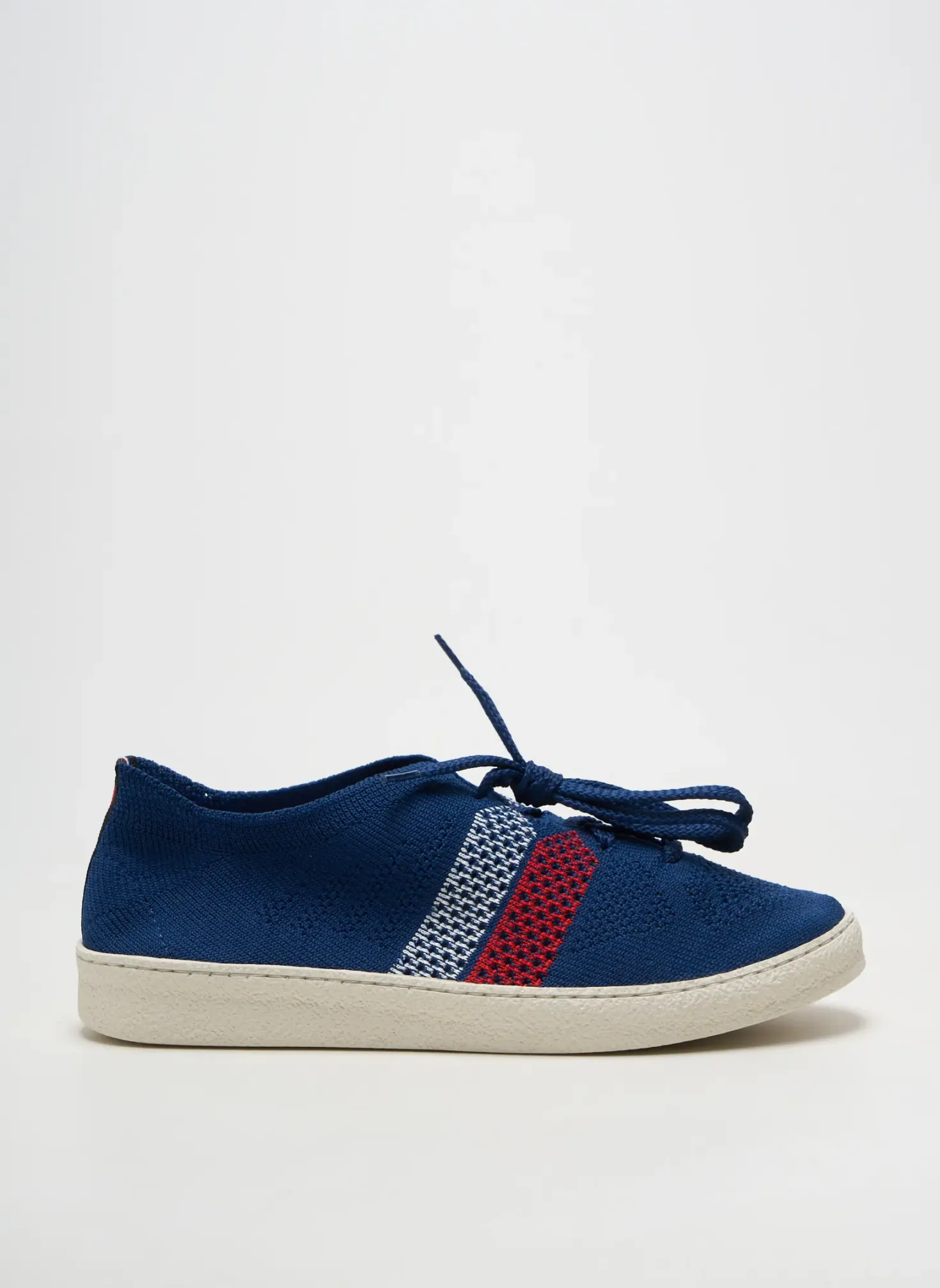 Baskets Ector Bleu Bout Rond