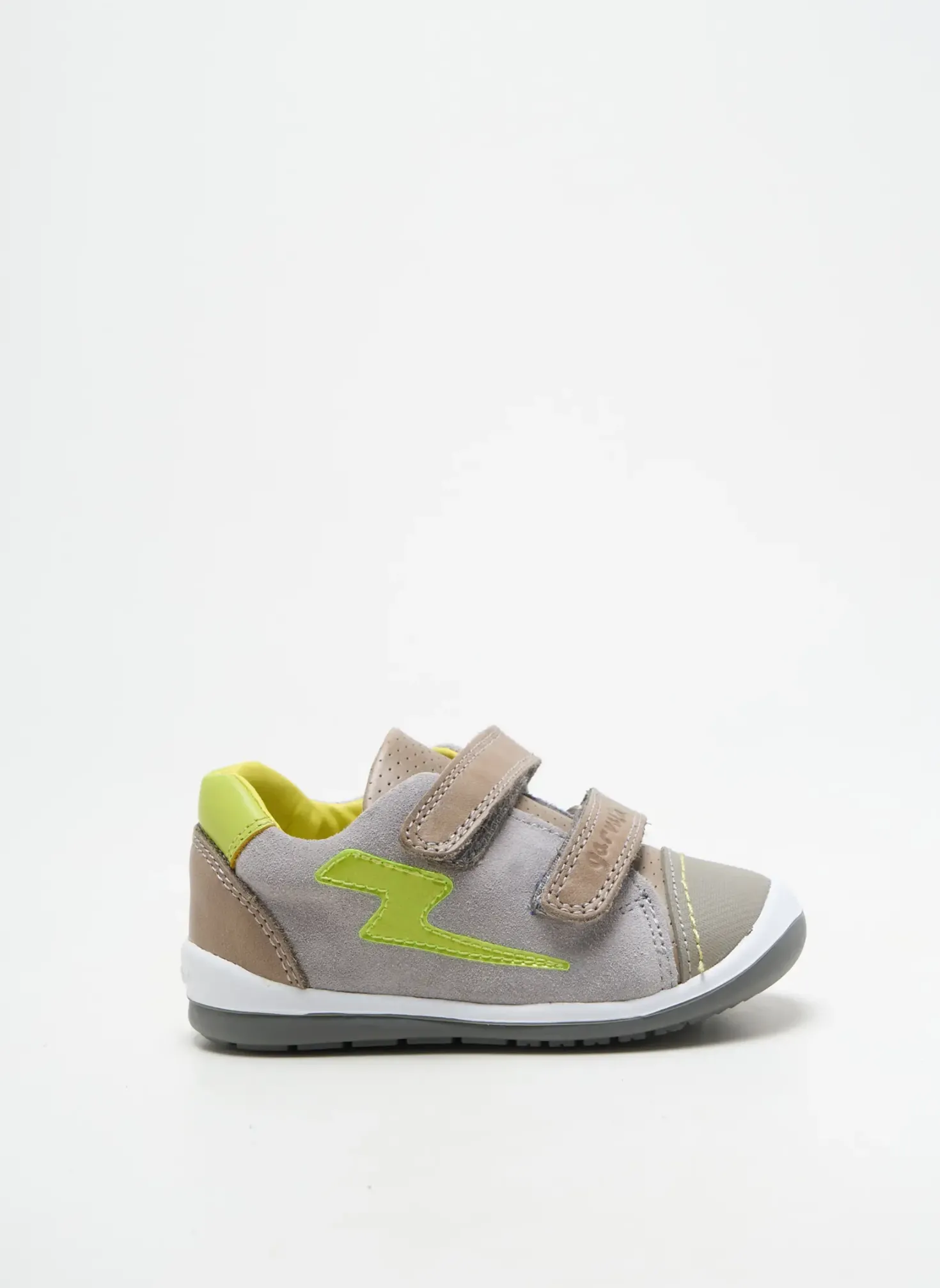 Baskets Garvalin Gris Bout Rond