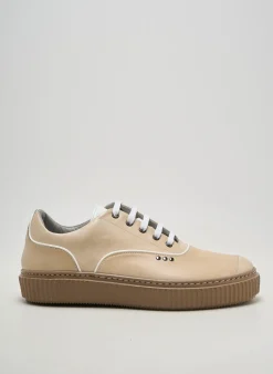 Baskets Me.land Beige Talon Plat Jusqu'à 3cm