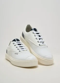 Baskets Me.land Blanc Bout Rond