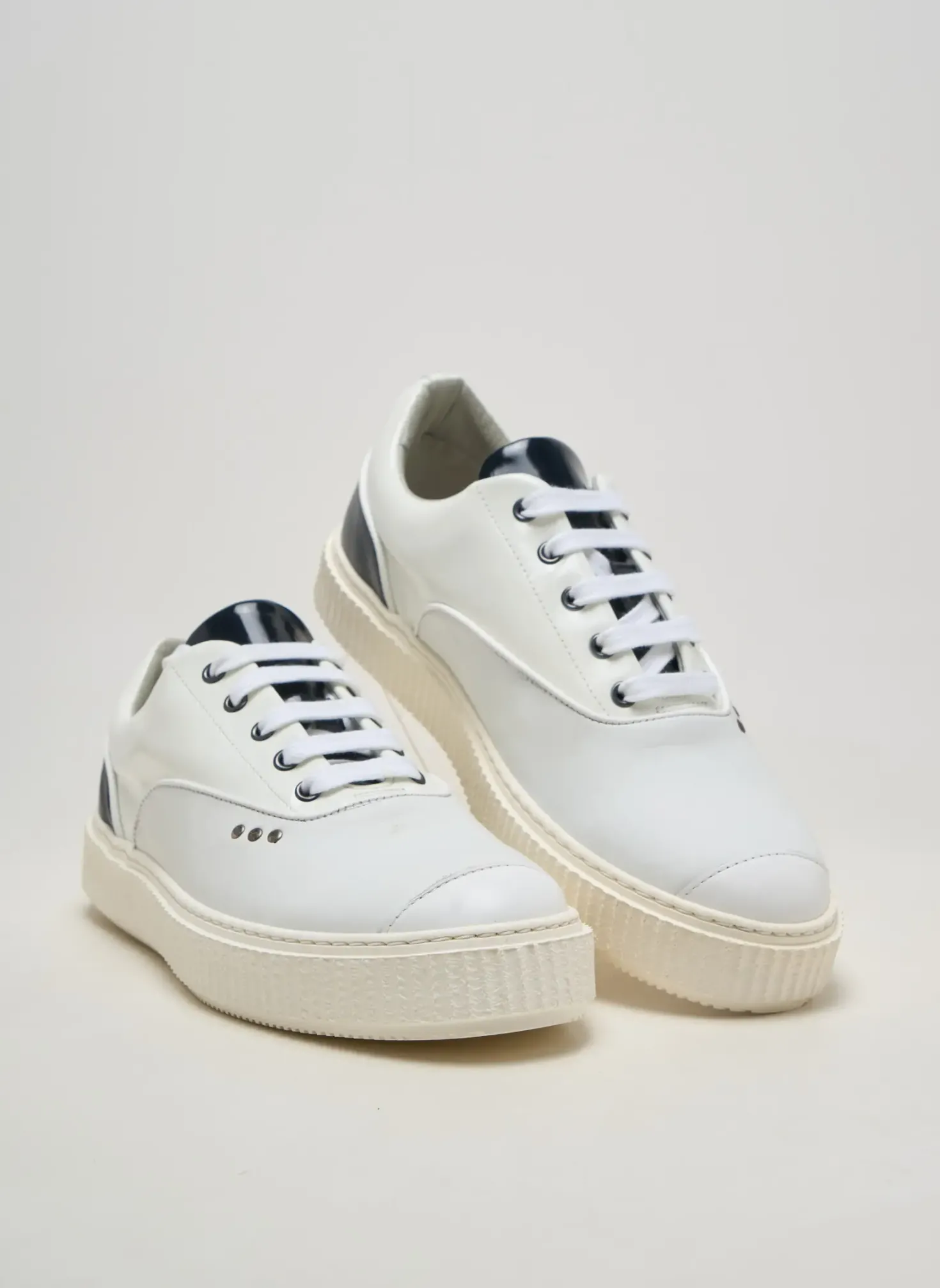 Baskets Me.land Blanc Bout Rond