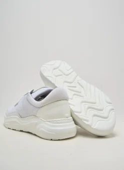 Baskets Me.land Blanc Talon De 4 À 6cm