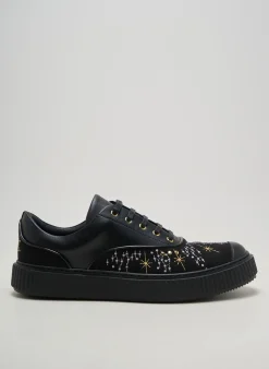 Baskets Me.land Noir Talon Plat Jusqu'à 3cm