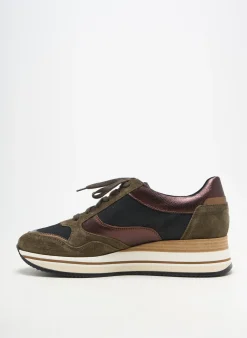 Baskets Mephisto Vert Talon De 4 À 6cm