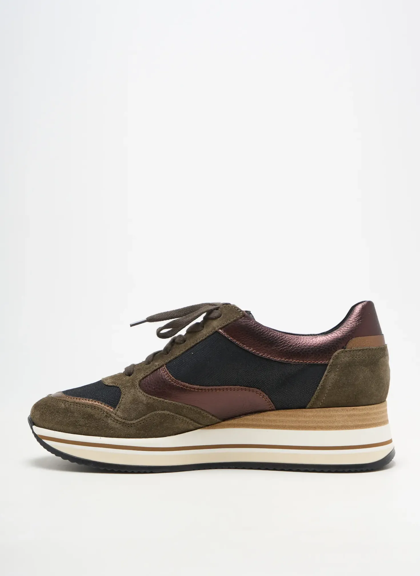 Baskets Mephisto Vert Talon De 4 À 6cm
