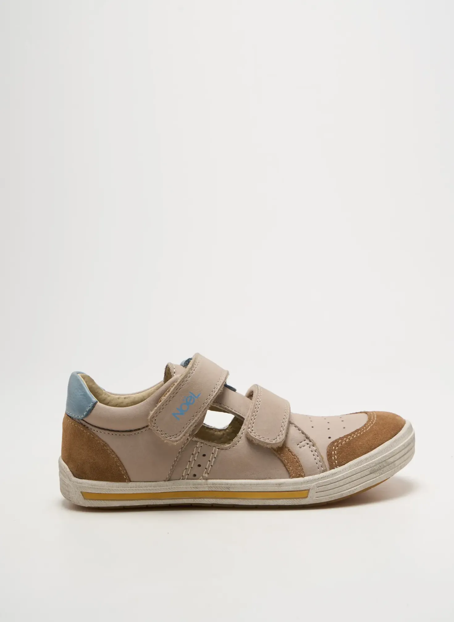 Baskets Noël Beige Bout Rond