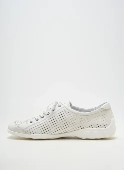 Baskets Remonte Blanc Talon Plat Jusqu'à 3cm